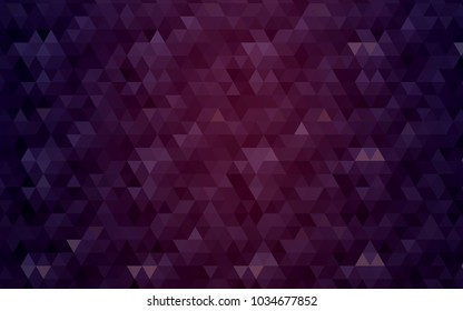 Dark Purple vector abstract polygonal template. An elegant bright illustration with gradient. The template can be used as a background for cell phones.