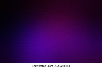 Dark Purple vector abstract polygonal template. Creative geometric illustration in Origami style with gradient. Brand-new design for your business.