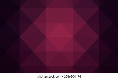 Dark Purple vector abstract polygonal background. A completely new color illustration in a polygonal style. A completely new design for your leaflet.