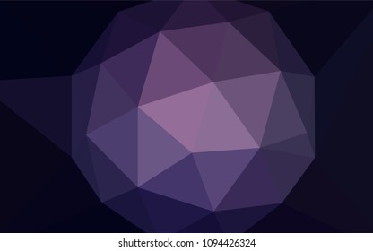 Dark Purple vector abstract polygonal background. Colorful illustration in polygonal style with gradient. Polygonal design for your web site.