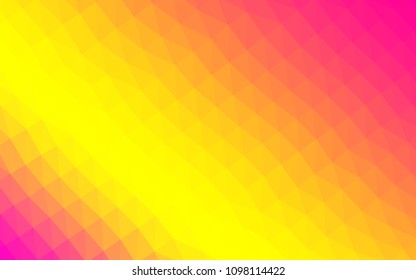 Dark Purple vector abstract polygonal pattern. Triangular geometric sample with gradient.  A completely new design for your business.