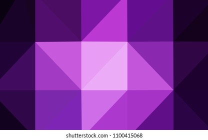 Dark Purple vector abstract polygonal template. A completely new color illustration in a  polygonal style. A completely new template for your business design.
