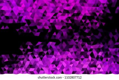 Dark Purple vector abstract polygonal background. Creative illustration in halftone style with gradient. A completely new design for your business.