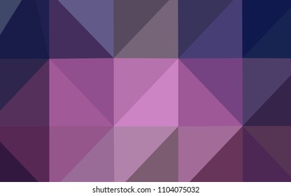 Dark Purple vector abstract polygonal pattern. Modern geometrical abstract illustration with gradient. That new template can be used for your brand book.