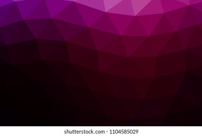 Dark Purple vector abstract polygonal abstract polygonal. A completely new color illustration in a vague style. Brand new style for your business design.