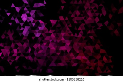 Dark Purple vector abstract polygonal pattern. Modern geometrical abstract illustration with gradient. The template can be used as a background for cell phones.