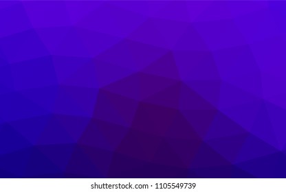 Dark Purple vector abstract polygonal pattern. A sample with polygonal shapes. The completely new template can be used for your brand book.