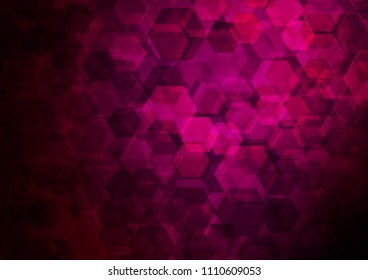 Dark Purple vector abstract polygonal template. A completely new color illustration in a vague style. Brand new design for your business.