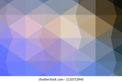 Dark Purple vector abstract polygonal template. Colorful illustration in abstract style with gradient. The best triangular design for your business.