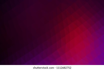 Dark Purple vector abstract polygonal cover. Colorful illustration in abstract style with gradient. Brand new style for your business design.