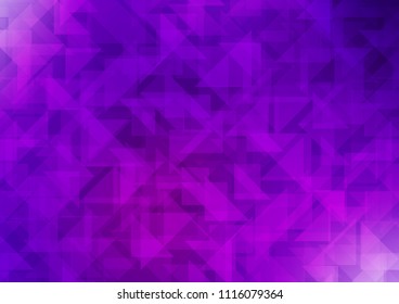 Dark Purple vector abstract polygonal cover. A completely new color illustration in a vague style. Brand new design for your business.