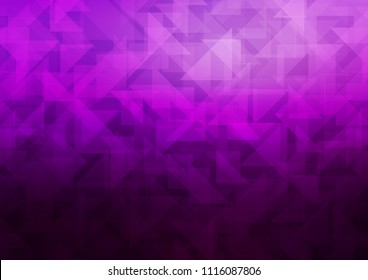 Dark Purple vector abstract polygonal cover. A sample with polygonal shapes. Brand new design for your business.