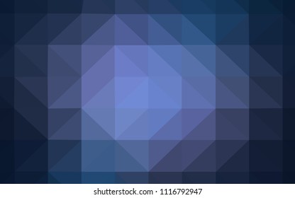 Dark Purple vector abstract polygonal template. Colorful abstract illustration with triangles. Template for cell phone's backgrounds.