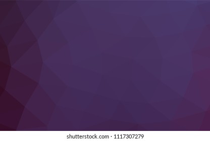 Dark Purple vector abstract polygonal pattern. Modern geometrical abstract illustration with gradient. Brand new style for your business design.