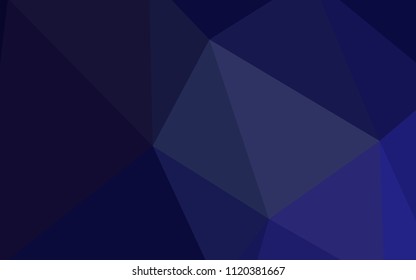 Dark Purple vector abstract polygonal background. A completely new color illustration in a polygonal style. New template for your brand book.