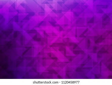 Dark Purple vector abstract polygonal texture. A vague abstract illustration with gradient. The elegant pattern can be used as part of a brand book.