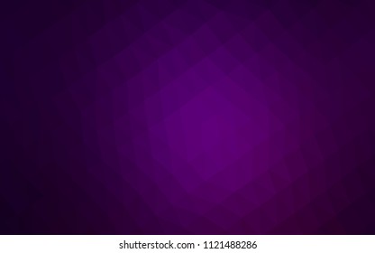 Dark Purple vector abstract polygonal layout. Creative geometric illustration in Origami style with gradient. A completely new template for your business design.
