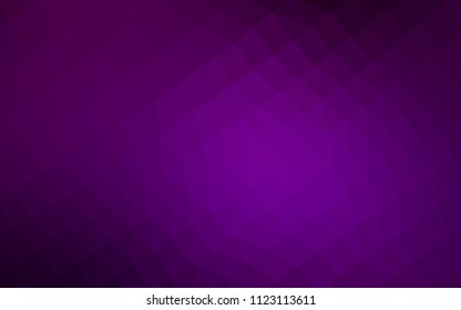 Dark Purple vector abstract polygonal cover. A sample with polygonal shapes. Brand new design for your business.