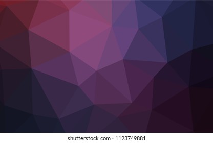 Dark Purple vector abstract polygonal template. Polygonal abstract illustration with gradient. Brand new style for your business design.