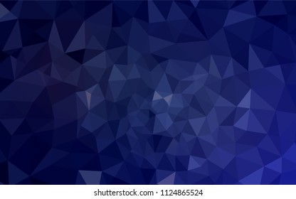 Dark Purple vector abstract polygonal pattern. Shining polygonal illustration, which consist of triangles. New template for your brand book.