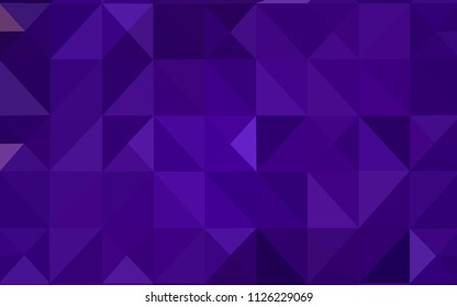Dark Purple vector abstract polygonal pattern. Creative geometric illustration in Origami style with gradient. A completely new design for your leaflet.