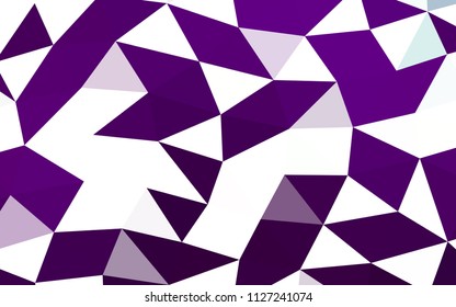 Dark Purple vector abstract polygonal abstract polygonal. Modern geometrical abstract illustration with gradient. A completely new design for your business.