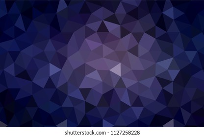Dark Purple vector abstract polygonal background. Elegant bright polygonal illustration with gradient. Template for cell phone's backgrounds.
