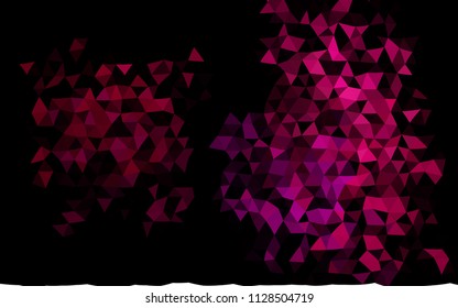 Dark Purple vector abstract polygonal template. Colorful illustration in abstract style with gradient. The template can be used as a background for cell phones.