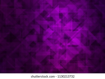 Dark Purple vector abstract polygonal abstract polygonal. Triangular geometric sample with gradient.  A completely new design for your business.
