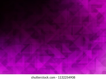 Dark Purple vector abstract polygonal texture. Colorful abstract illustration with gradient. The polygonal design can be used for your web site.