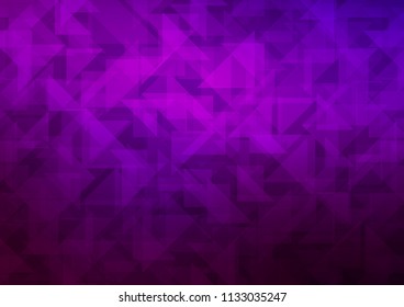 Dark Purple vector abstract polygonal texture. Modern geometrical abstract illustration with gradient. The polygonal design can be used for your web site.
