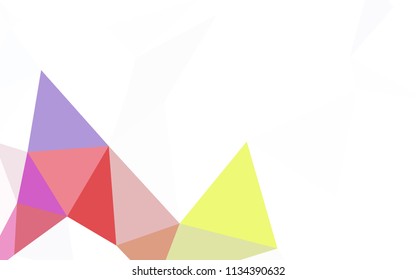 Dark Purple vector abstract polygonal pattern. Colorful abstract illustration with triangles. Template for cell phone's backgrounds.