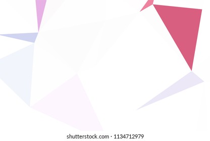 Dark Purple vector abstract polygonal background. Creative geometric illustration in Origami style with gradient. Polygonal design for your web site.