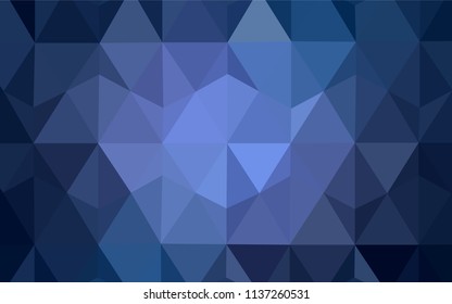 Dark Purple vector abstract polygonal template. Colorful illustration in abstract style with triangles. Completely new template for your banner.