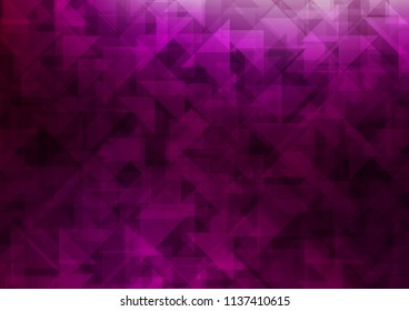 Dark Purple vector abstract polygonal abstract polygonal. Colorful abstract illustration with gradient. Brand new design for your business.