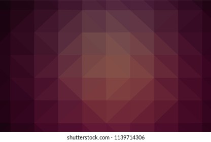 Dark Purple vector abstract polygonal template. A completely new color illustration in a polygonal style. Best triangular design for your business.