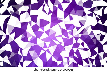 Dark Purple vector abstract polygonal background. A completely new color illustration in a polygonal style. Completely new template for your banner.