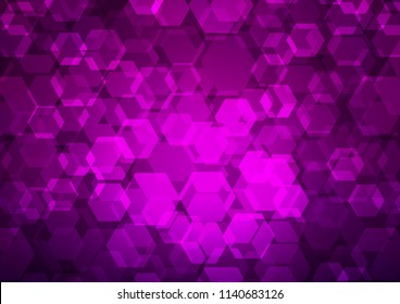 Dark Purple vector abstract polygonal pattern. A vague abstract illustration with gradient. A completely new design for your business.