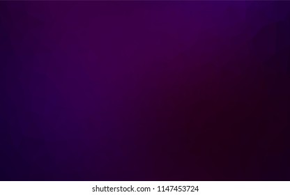 Dark Purple vector abstract polygonal texture. Creative illustration in halftone style with gradient. Brand new style for your business design.