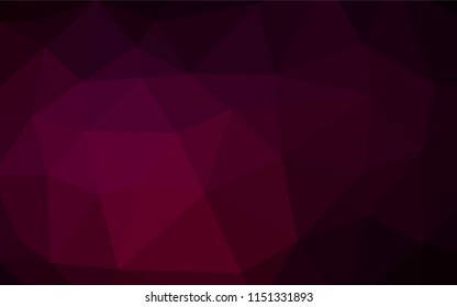 Dark Purple vector abstract polygonal layout. Shining colored illustration in a Brand new style. A completely new design for your business.