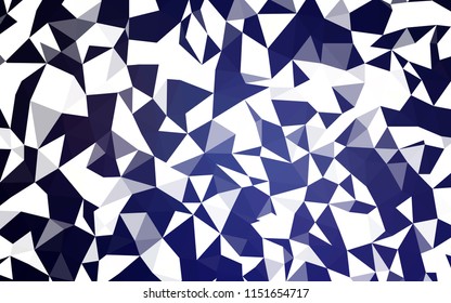 Dark Purple vector abstract polygonal template. Polygonal abstract illustration with gradient. Best triangular design for your business.