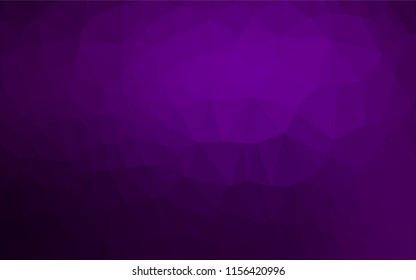 Dark Purple vector abstract polygonal layout. A completely new color illustration in a vague style. The elegant pattern can be used as part of a brand book.