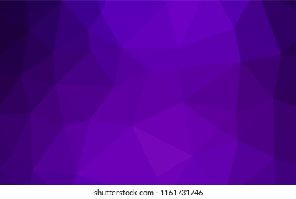 Dark Purple vector abstract polygonal texture. Glitter abstract illustration with an elegant design. A new texture for your design.