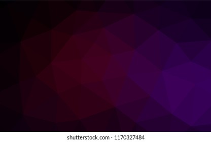 Dark Purple vector abstract polygonal texture. A sample with polygonal shapes. Brand new design for your business.