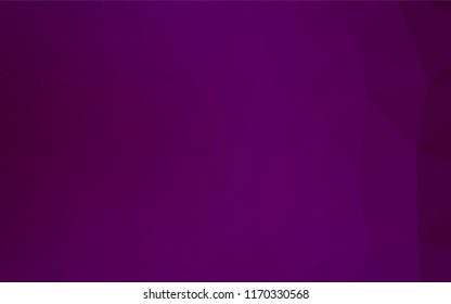 Dark Purple vector abstract polygonal cover. An elegant bright illustration with gradient. A completely new design for your business.