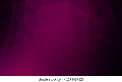 Dark Purple vector abstract polygonal texture. Shining colored illustration in a Brand new style. The template can be used as a background for cell phones.