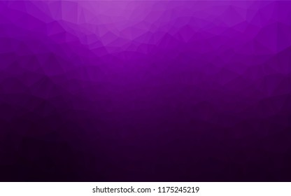 Dark Purple vector abstract polygonal texture. Shining colored illustration in a Brand new style. The elegant pattern can be used as part of a brand book.
