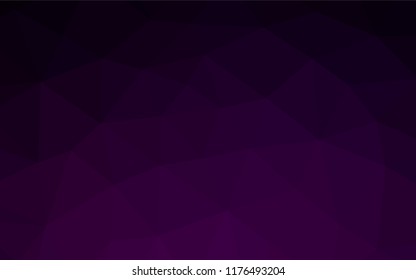 Dark Purple vector abstract polygonal texture. Glitter abstract illustration with an elegant design. The polygonal design can be used for your web site.