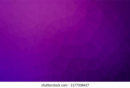 Dark Purple vector abstract polygonal cover. Brand new colored illustration in blurry style with gradient. The polygonal design can be used for your web site.
