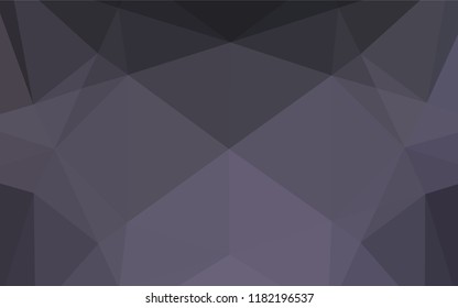 Dark Purple vector abstract polygonal cover. Colorful illustration in abstract style with gradient. A new texture for your design.